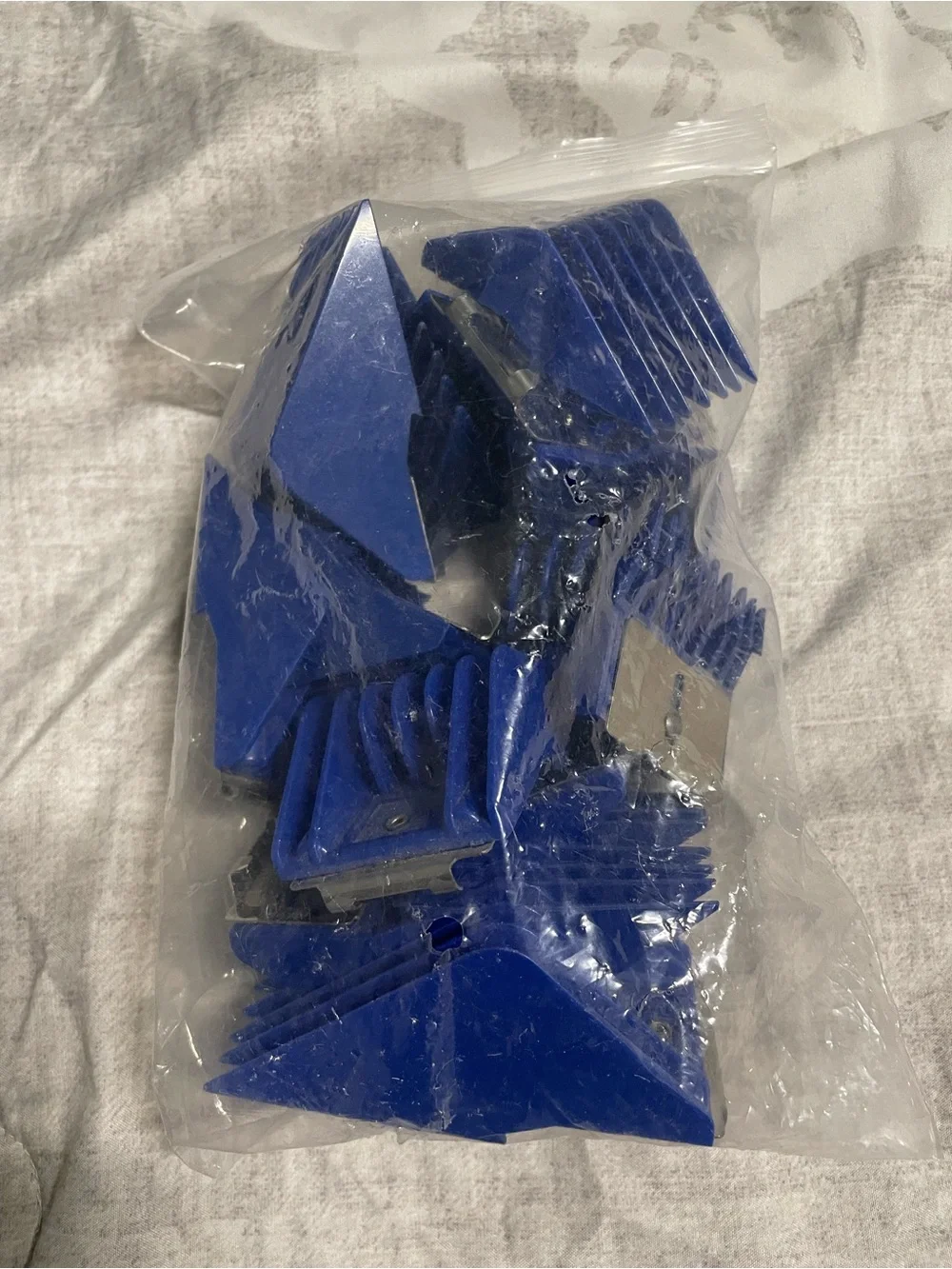 Andis Royal Blue Clip-On Guide Comb Set for Grooming